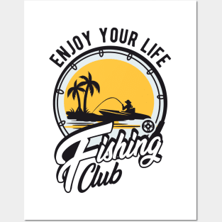 FISHING CLUB BADGE Posters and Art